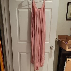 Elegant Pink Maxi Dress